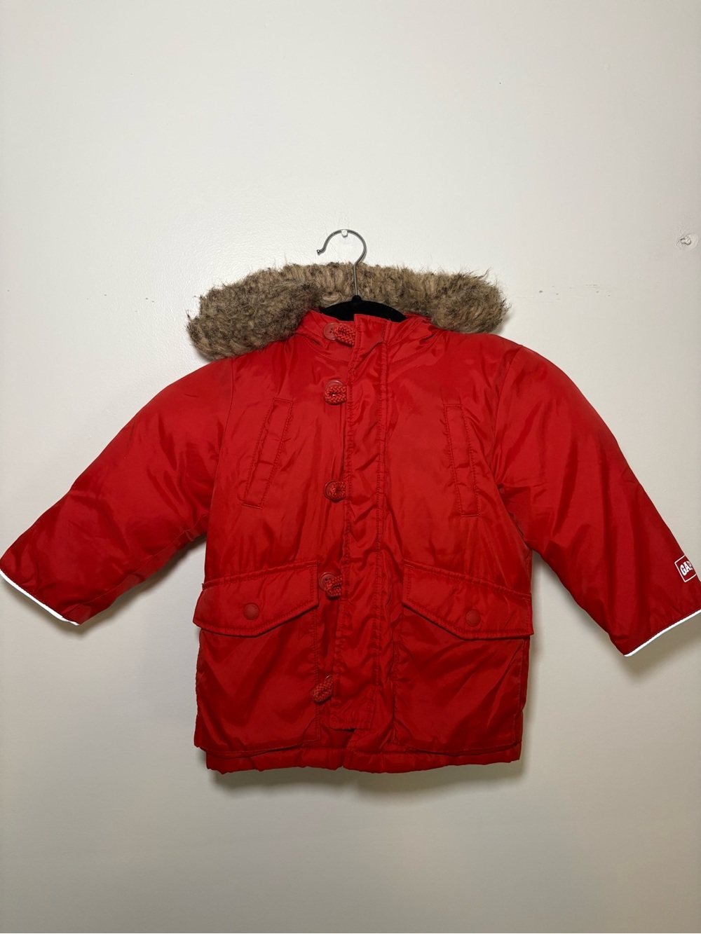 GAP Toddler 2T ColdControl Ultra Max Parka Orange Red Winter Jacket Coat